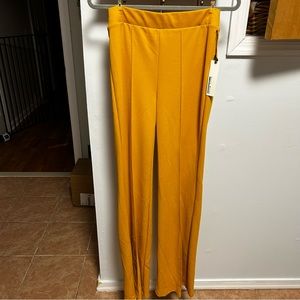 Mustard Yellow Wide Leg Pants